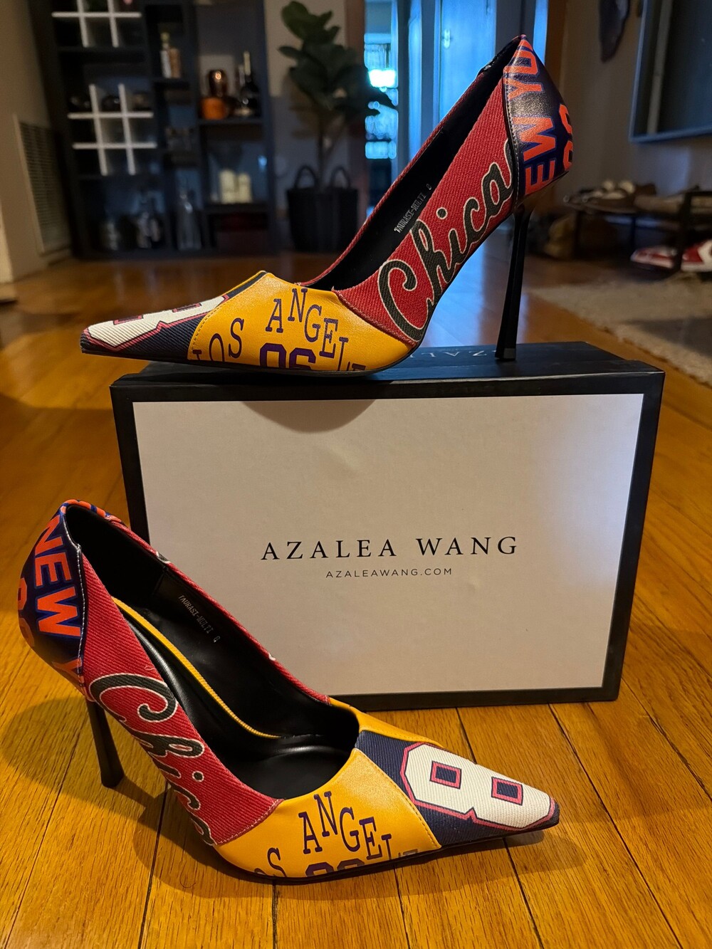 Azalea Wang Size 8 Multicolor High Heel Shoes Pointed Toe Stiletto
